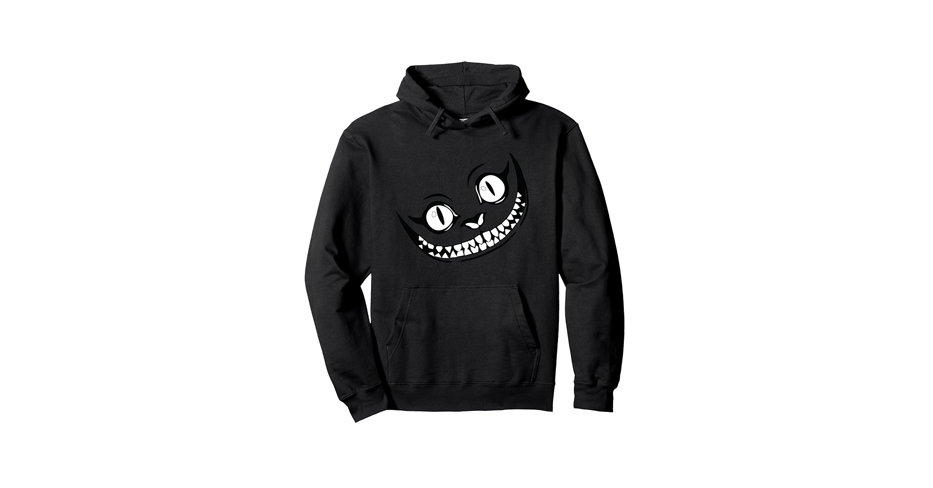 Amazon.co.jp: 黒と白で笑うチェシャ猫 パーカー : ファッション